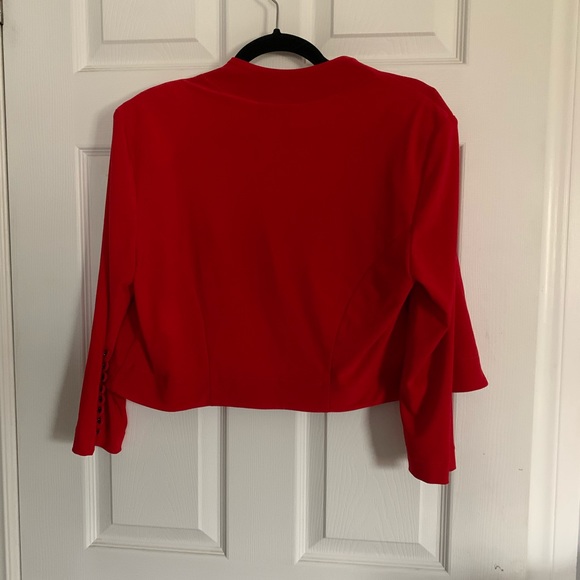 Red women’s half blazer/ cover-up - Picture 2 of 7